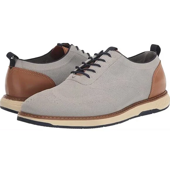 NWT NIB New Vince Camuto Staan Mens Grey Knit Oxford shoes sz 8.5 Amazon.com | Vince Camuto Casual Dress Oxford | Oxfords main image 3